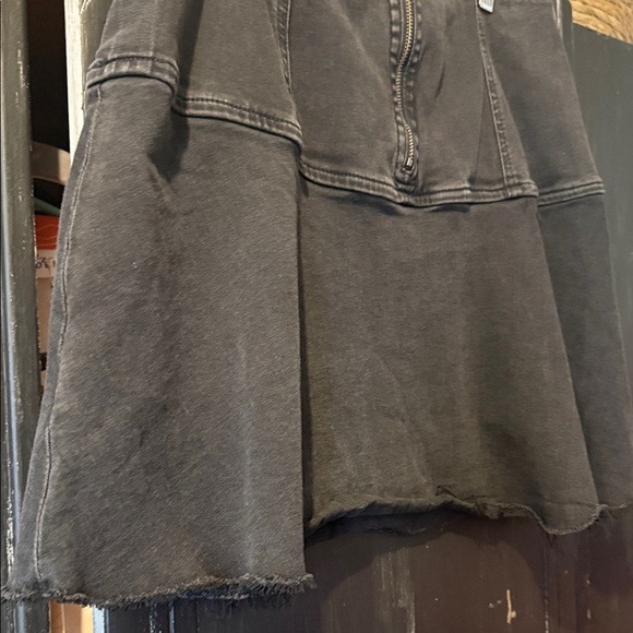 We The Free Highlands Forest Black Denim Skirt - Picture 14 of 16